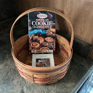 Longaberger Crisco American Cookie Celebration Basket with Cookbook